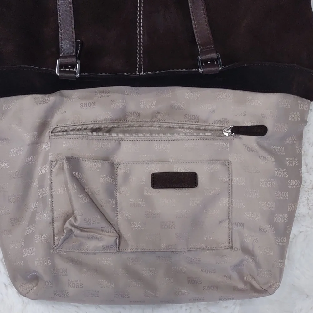 MICHAEL KORS Brown Studded Tote Bag - Picture 12 of 17